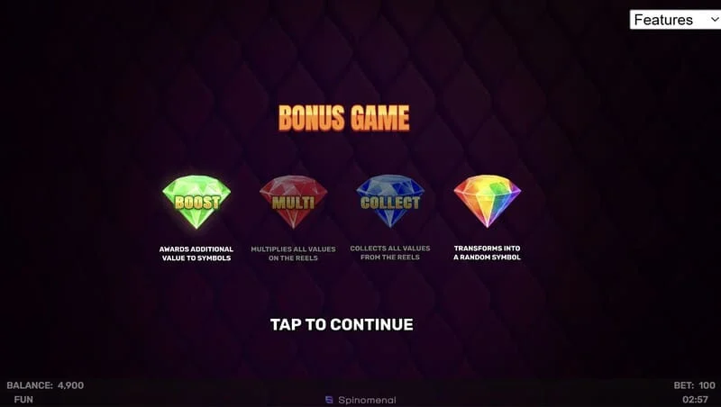 Gioco bonus di 3 Sparking Crowns
